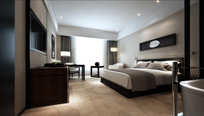 中州快捷酒店樣板房與會所設計效果圖解析